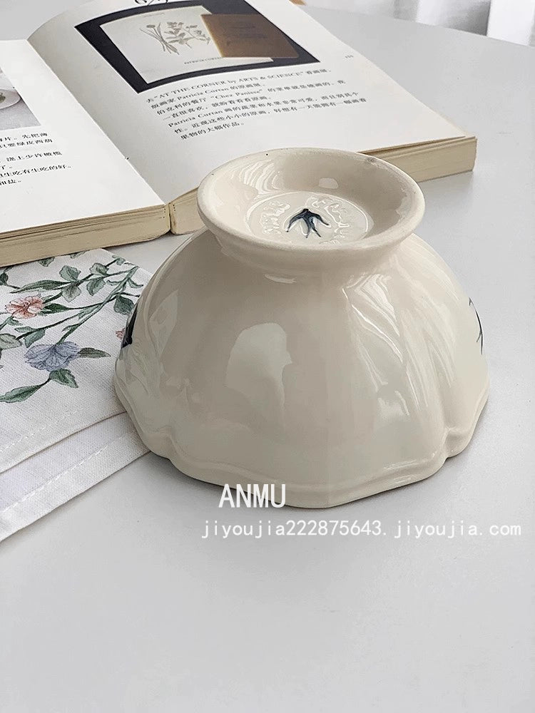 YASUKI Hiroshi Elegant Hand-Painted Ceramic Dish from YASUKI