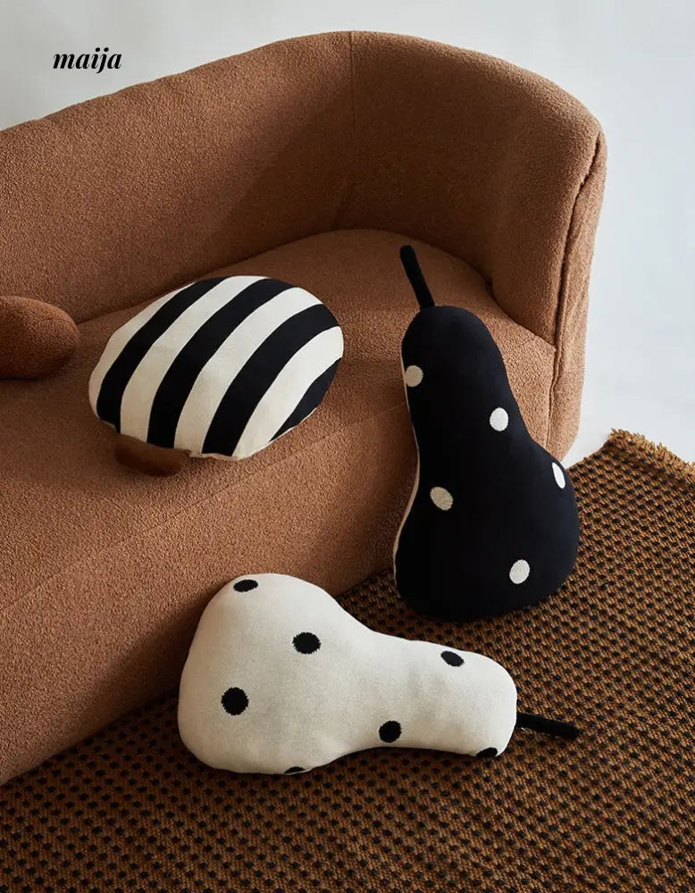 Wonderland Knitted Pear Sofa Cushion from maija