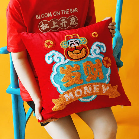 YOULI Xuanzang Luxurious Embroidery Pillow Case from YOULI