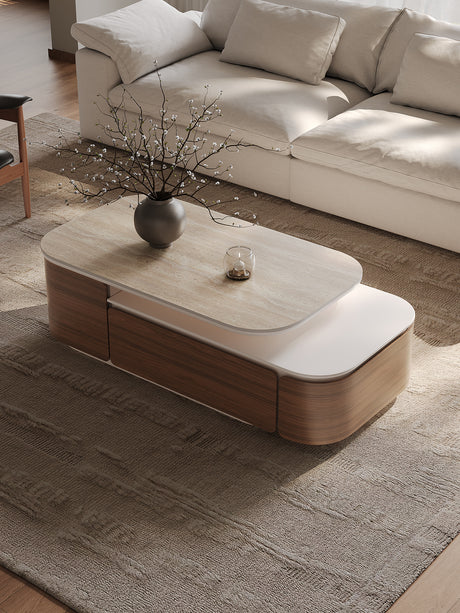 QUANMU Santiago Elegant Retractable Coffee Table from QUANMU