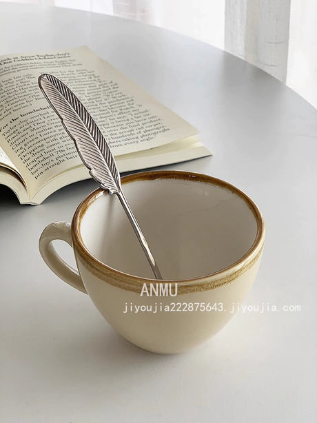 YASUKI Eleanor Elegant Stainless Steel Mixing Stick & Dessert Fork from YASUKI