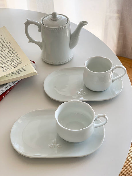 YASUKI Elowen Elegant Retro Ceramic Teapot Set from YASUKI