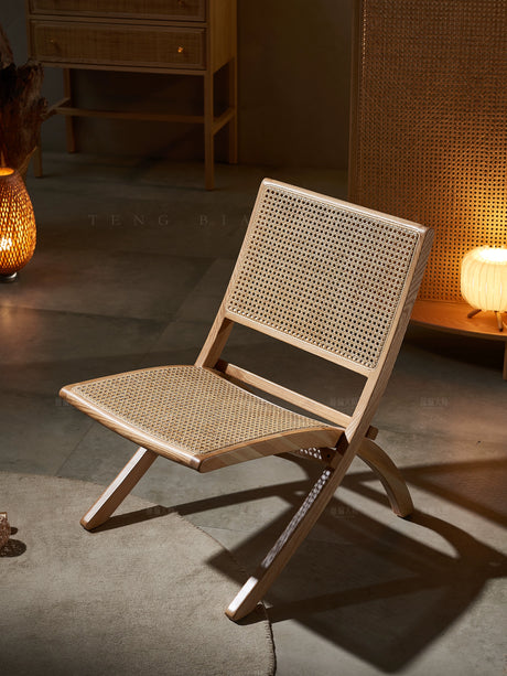 RATTAN CRAFTSMAN Folding Rattan Lounge Chair from RATTAN CRAFTSMAN