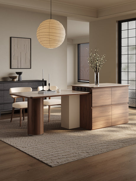 QUANMU Elowen Elegant Retractable Dining Table from QUANMU
