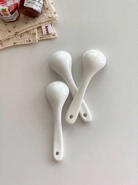 YASUKI Makoto Adorable Cartoon Ceramics Soup Spoon from YASUKI