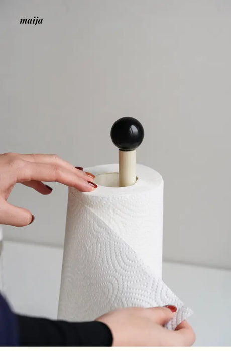 Momo Dot Wooden Kitchen Tissue Holder from maija