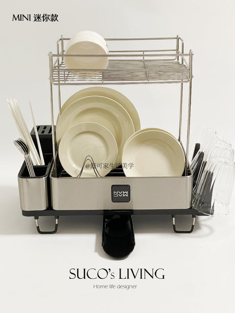 SUCO Hyunwoo Space-Saving Stainless Steel Drying Rack from SUCO