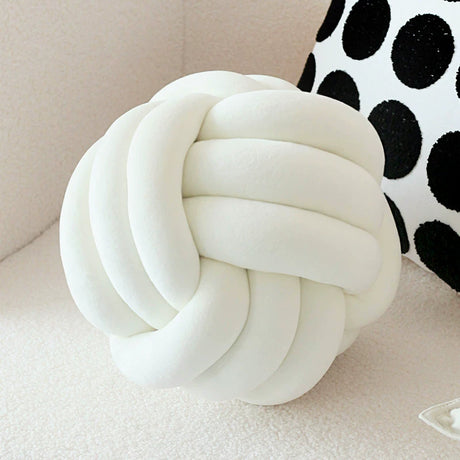 YOULI Eliana Minimalist Black and White Round Sofa Pillow from YOULI