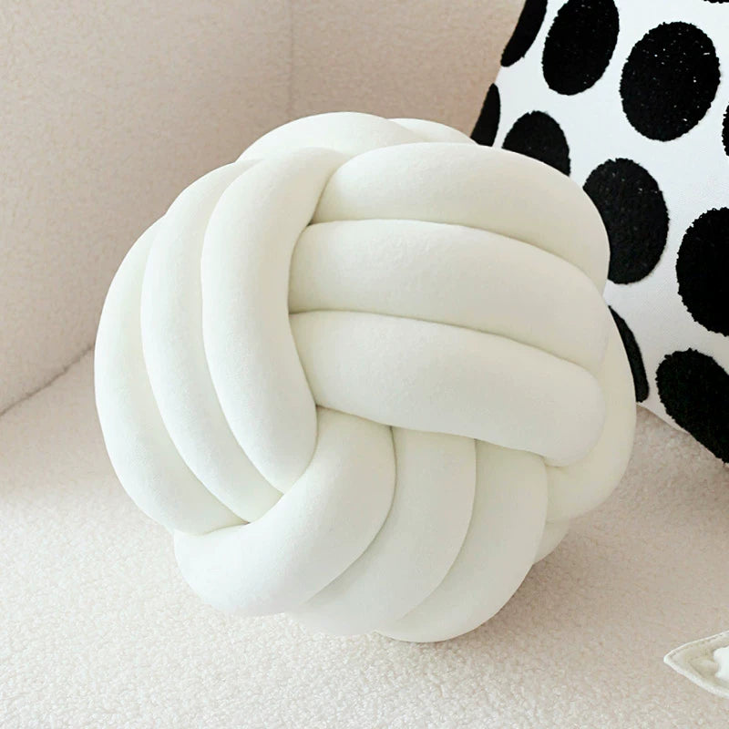 YOULI Eliana Minimalist Black and White Round Sofa Pillow from YOULI