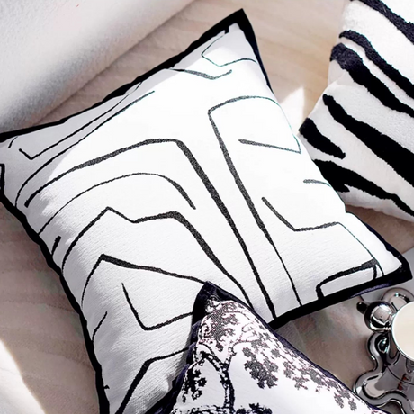 YOULI Theodore Elegant Black Pillowcase Sofa Set from YOULI