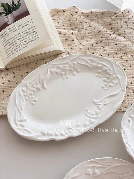 YASUKI Isabelle Exquisite Rustic Relief Salad Bowl from YASUKI