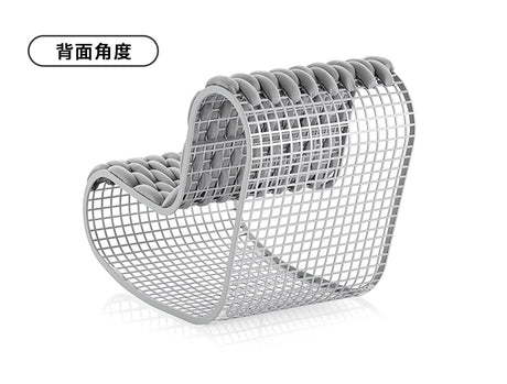 OMONO Lysandra Cozy Rustic Armchair from OMONO