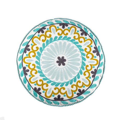 YOULI Amara Handmade Ethnic Round Pillow from YOULI