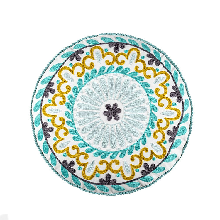 YOULI Amara Handmade Ethnic Round Pillow from YOULI