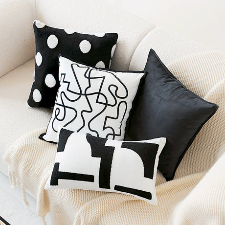 YOULI Jasper Luxe White Line Pillow Set from YOULI