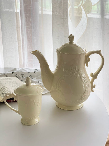 YASUKI Jasper Elegant Relief Design Teapot from YASUKI