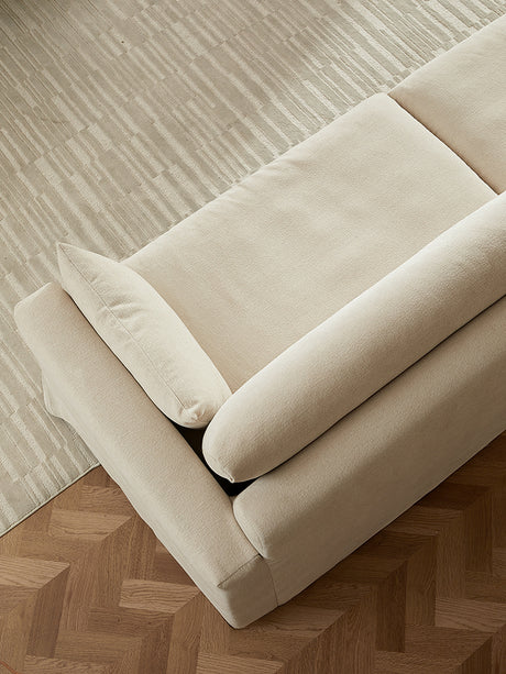 QUANMU Elowen Cozy Cream Wabi-Sabi Living Room Cloud Sofa Module from QUANMU