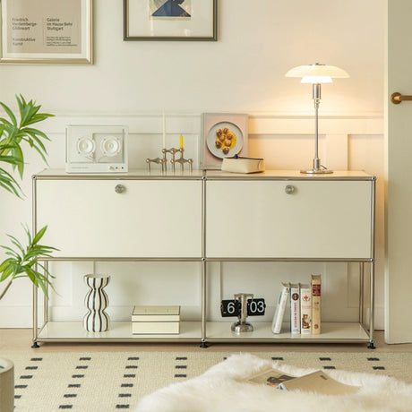 LAIMO Beatrice Retro Modular Stainless Steel Living Room Cabinet from LAIMO