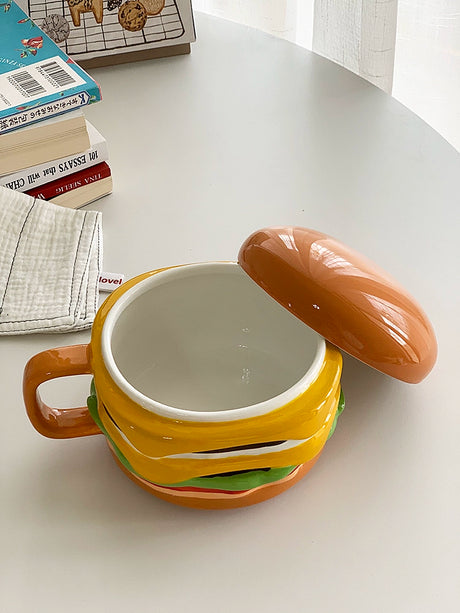 YASUKI Aria Whimsical Layered Burger Ceramic Cup from YASUKI