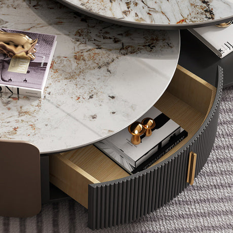QUANMU Araceli Modern Minimalist Telescopic Coffee Table from QUANMU