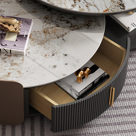 QUANMU Araceli Modern Minimalist Telescopic Coffee Table from QUANMU