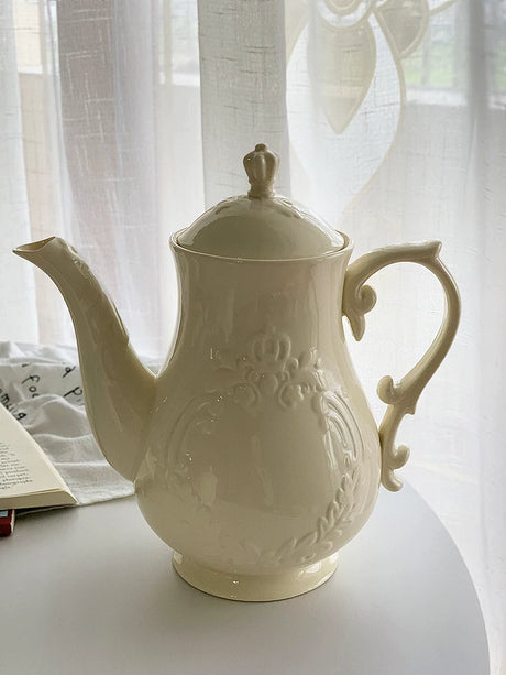 YASUKI Jasper Elegant Relief Design Teapot from YASUKI