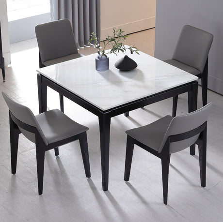 OROMA Isolde Elegant Square Marble Dining Table from OROMA