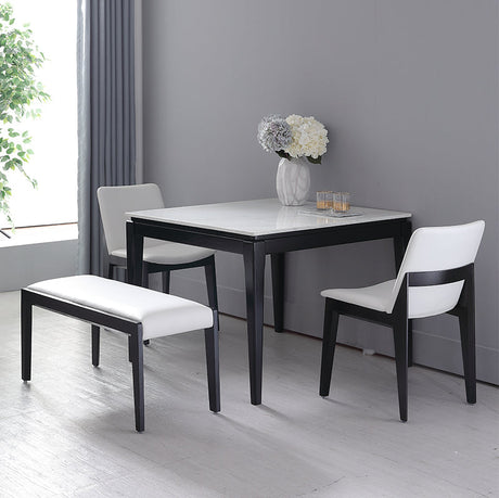 OROMA Isolde Elegant Square Marble Dining Table from OROMA