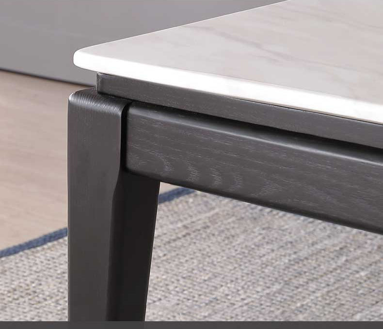 OROMA Isolde Elegant Square Marble Dining Table from OROMA