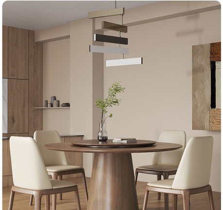 OROMA Seraphine Elegant Black Walnut Round Dining Set from OROMA
