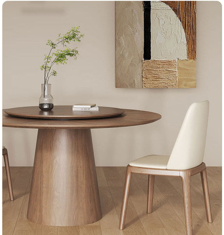 OROMA Seraphine Elegant Black Walnut Round Dining Set from OROMA