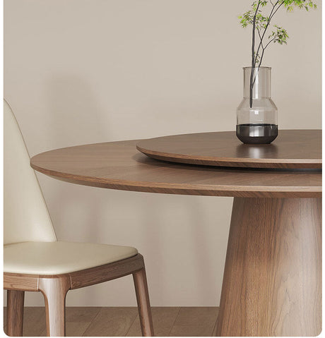 OROMA Seraphine Elegant Black Walnut Round Dining Set from OROMA