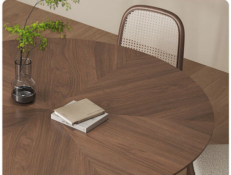 OROMA Seraphine Elegant Black Walnut Round Dining Set from OROMA