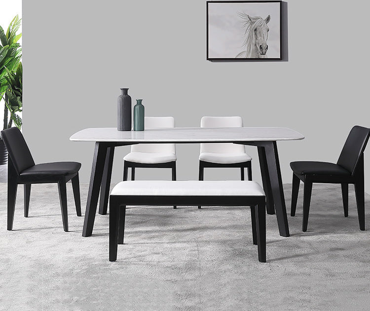 OROMA Tangerine Eco-Friendly Modern Rectangular High Chair from OROMA