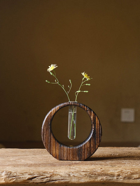 PAULOWNIA Akihiko Elegant Hydrolate Flower Jewelry Vase from PAULOWNIA