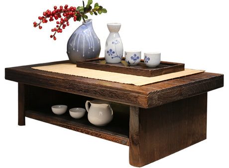 PAULOWNIA Akihiko Minimalist Solid Wood Coffee Table from PAULOWNIA