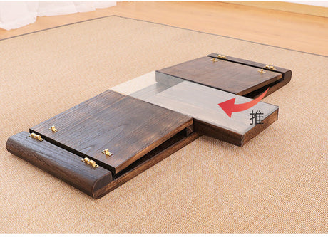 PAULOWNIA Akihiko Portable Folding Zen Desk Stool from PAULOWNIA