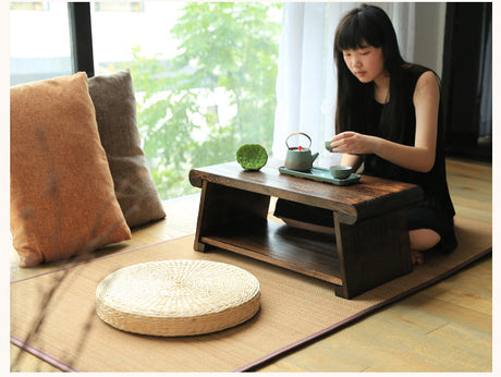 PAULOWNIA Akihiro Elegant Foldable Bay Window Table from PAULOWNIA