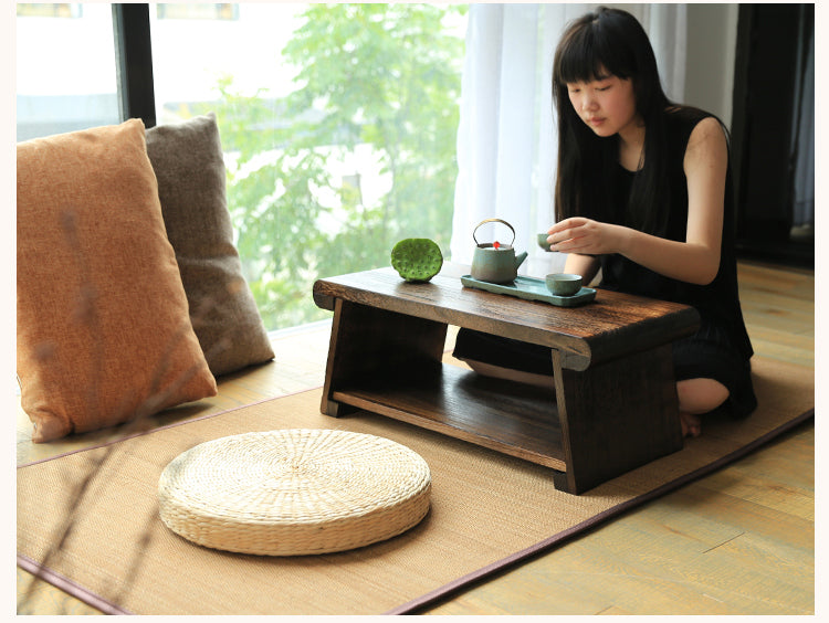PAULOWNIA Akihiro Elegant Foldable Bay Window Table from PAULOWNIA