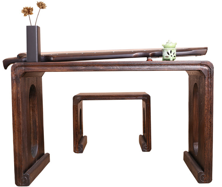 PAULOWNIA Akiro Zen Minimalist Piano Table & Stools Set from PAULOWNIA