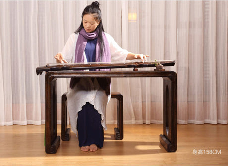 PAULOWNIA Akiro Zen Minimalist Piano Table & Stools Set from PAULOWNIA