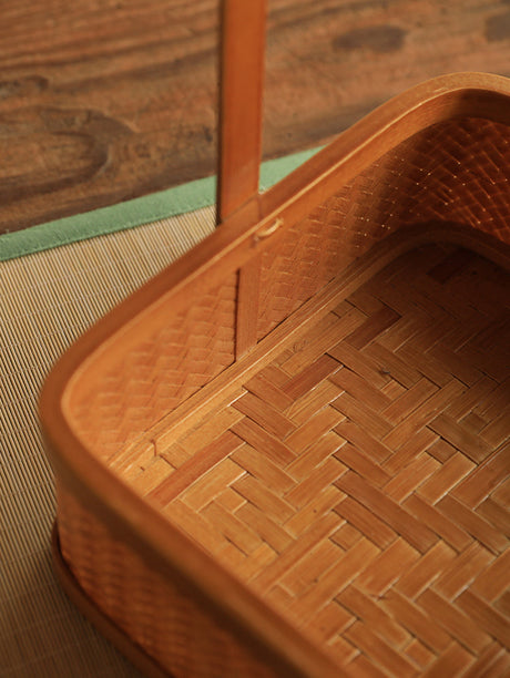 PAULOWNIA Elowen Rustic Double-Layer Basket Storage System from PAULOWNIA