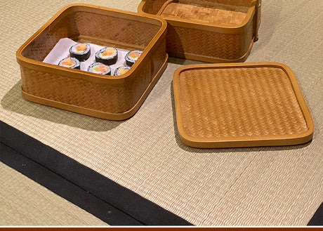 PAULOWNIA Elowen Rustic Double-Layer Basket Storage System from PAULOWNIA