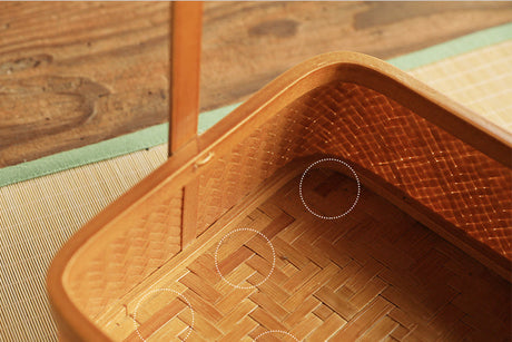 PAULOWNIA Elowen Rustic Double-Layer Basket Storage System from PAULOWNIA