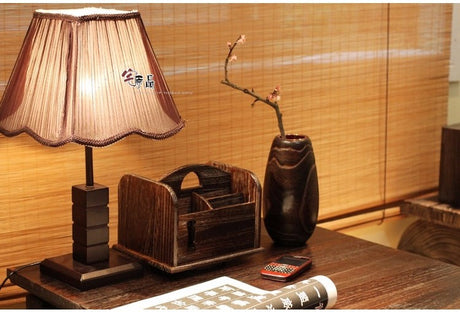 PAULOWNIA Harajuku Elegant Solid Wood Japanese Vase from PAULOWNIA
