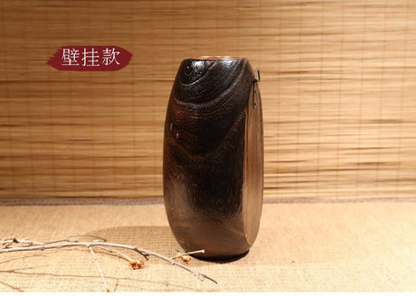 PAULOWNIA Harajuku Elegant Solid Wood Japanese Vase from PAULOWNIA