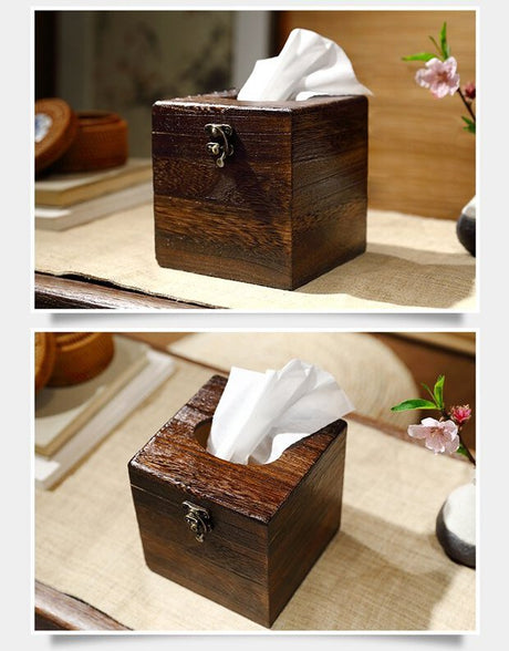 PAULOWNIA Haruka Eco-Friendly Square Storage Box from PAULOWNIA