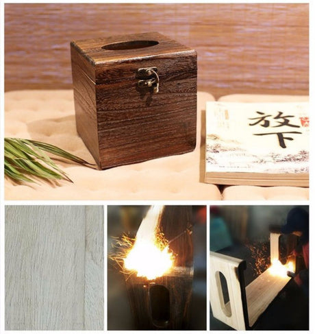 PAULOWNIA Haruka Eco-Friendly Square Storage Box from PAULOWNIA