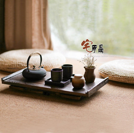 PAULOWNIA Haruka Minimalist Solid Wood Tea Tray from PAULOWNIA