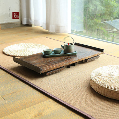 PAULOWNIA Haruka Minimalist Solid Wood Tea Tray from PAULOWNIA